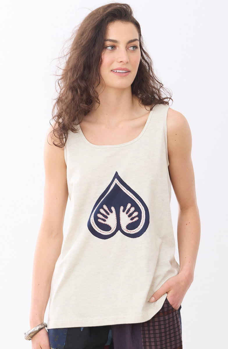 Leela Logo Cotton Jersey Tank