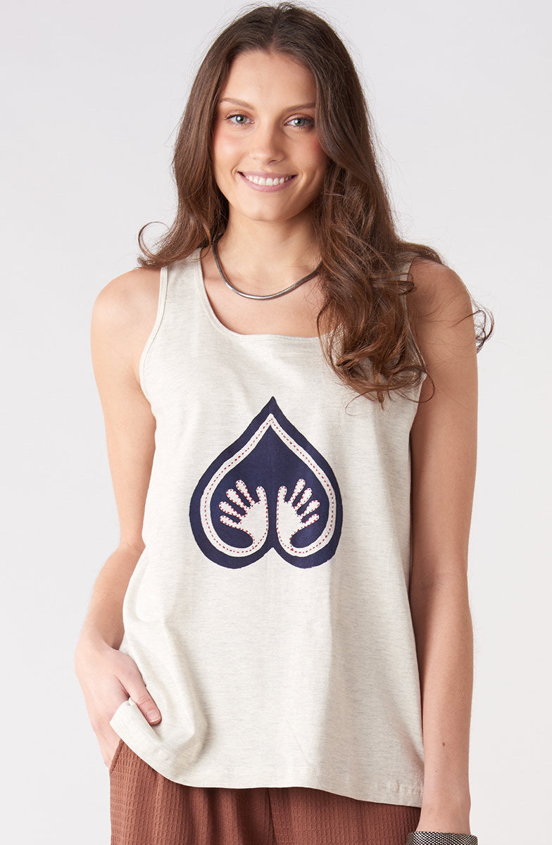 Leela Logo Cotton Jersey Tank