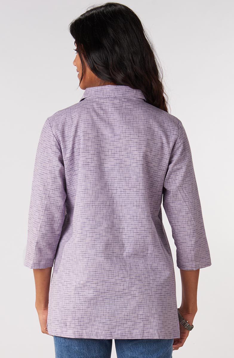 Bhavna 3/4-Sleeve Tunic - Lavender