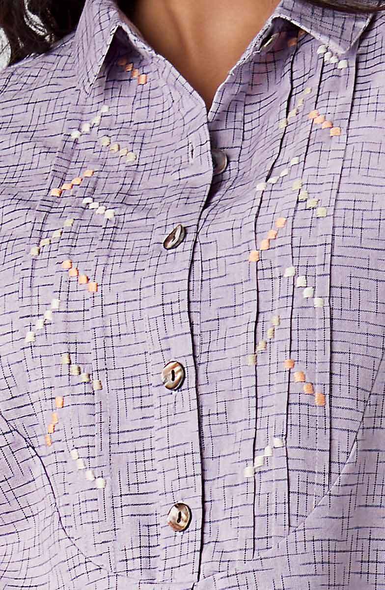 Bhavna 3/4-Sleeve Tunic - Lavender