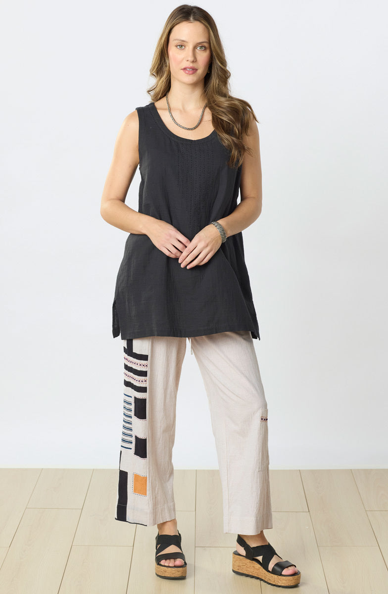 Sanju Double Gauze Long Tank