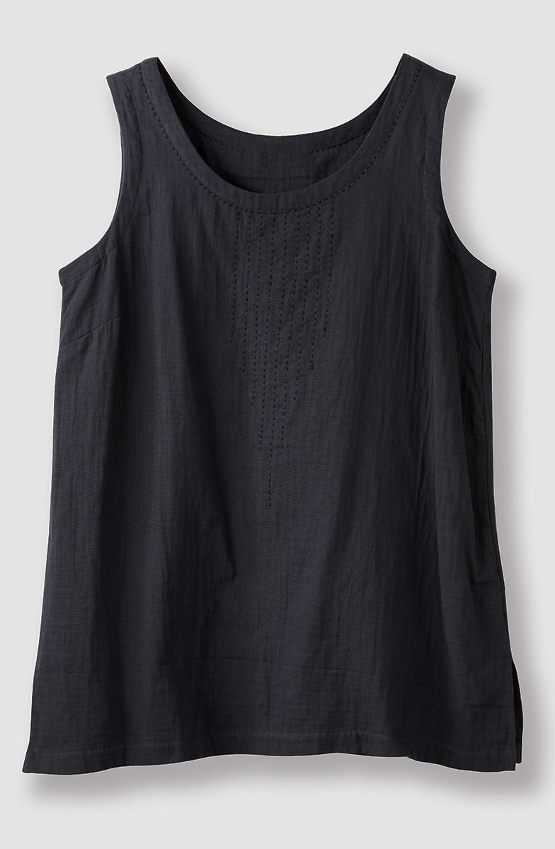 Sanju Double Gauze Long Tank