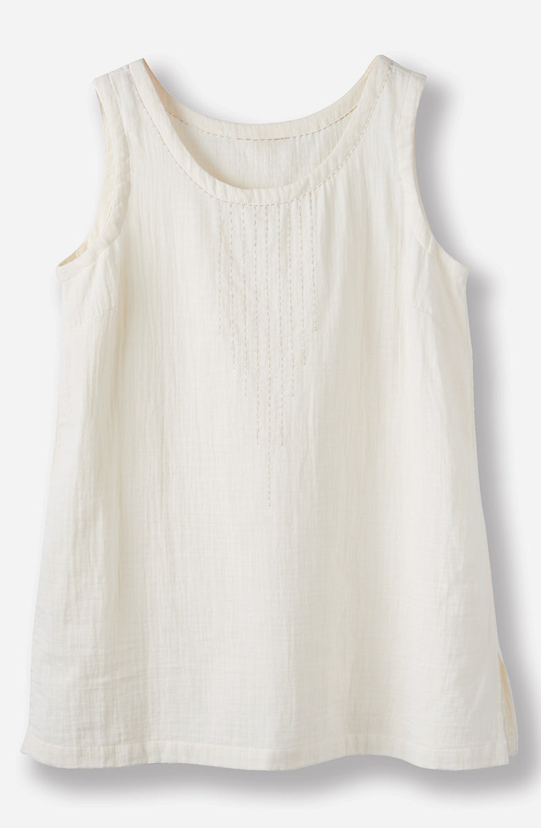 Sanju Double Gauze Long Tank