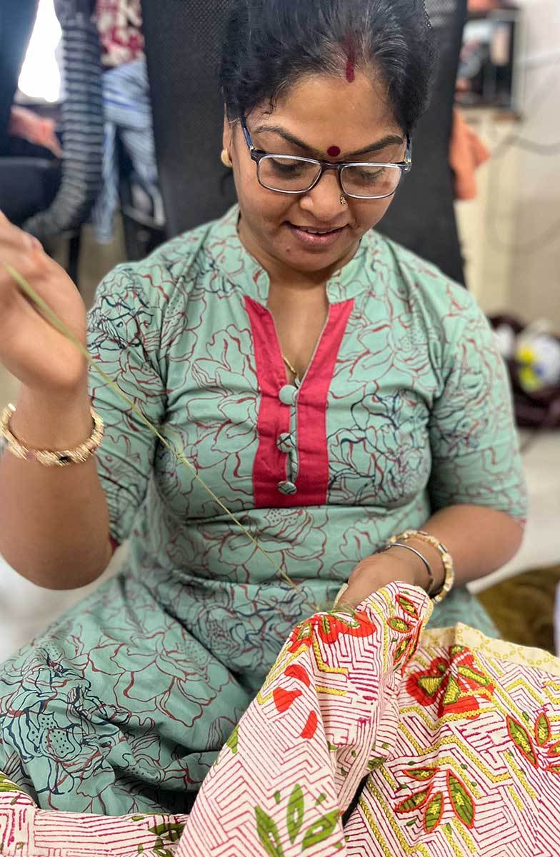 Kushali Organic Tunic - Strawberry/Multi