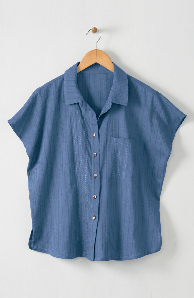 Adira Lightweight Cap-Sleeve Shirt
