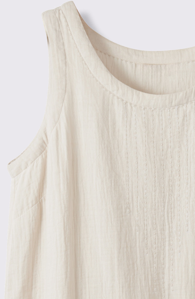 Sanju Double Gauze Long Tank