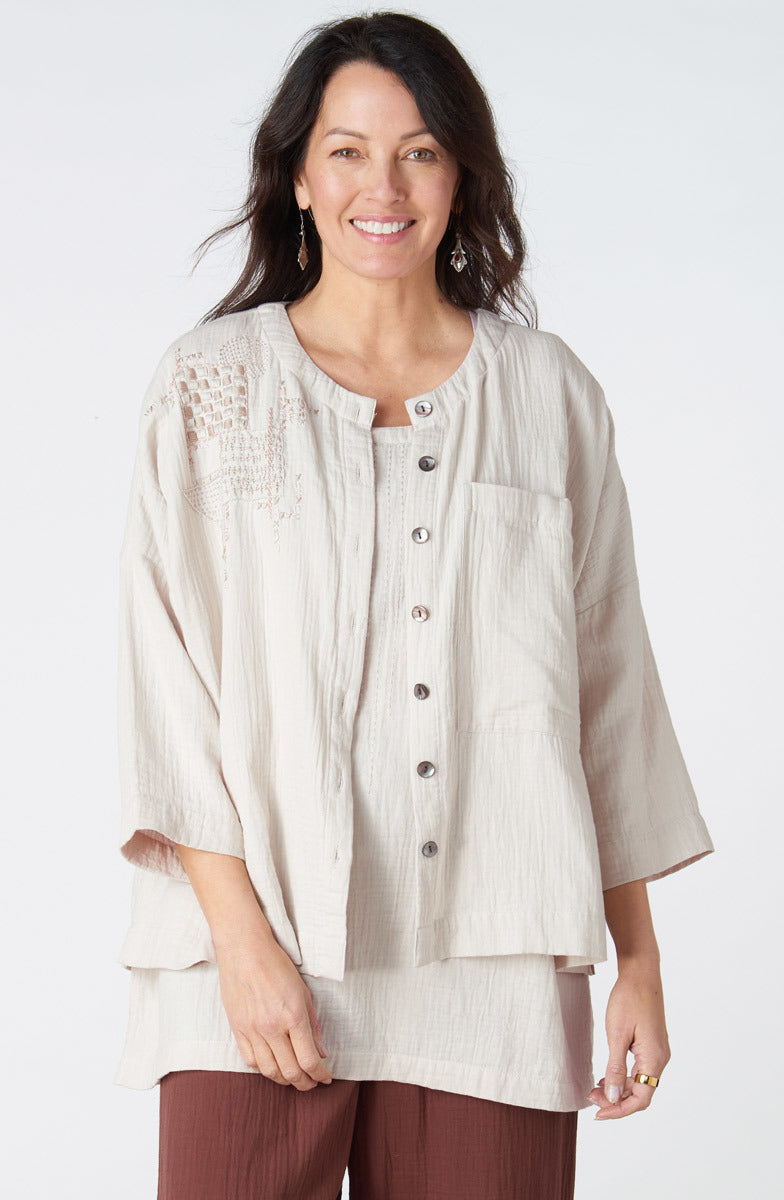 Sanju Double Gauze Long Tank