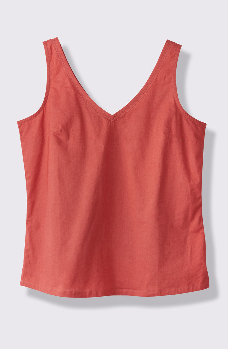 Ashvi Organic Cotton V-Neck Tank