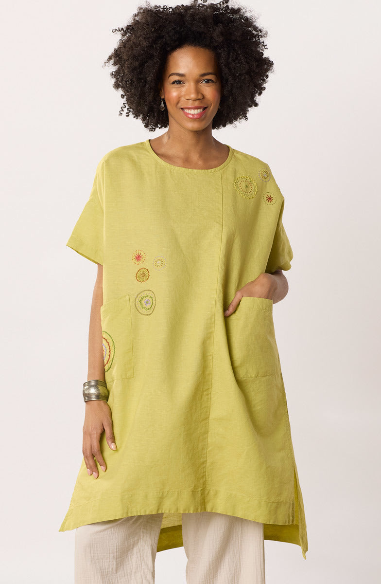 Bhadra Linen Cotton Side Slit Tunic