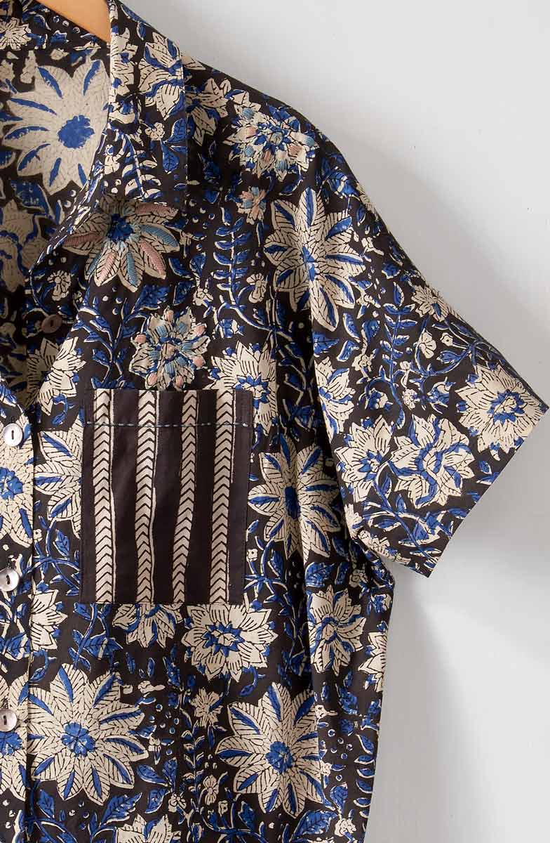 Chennai Camp Shirt - Black/Multi