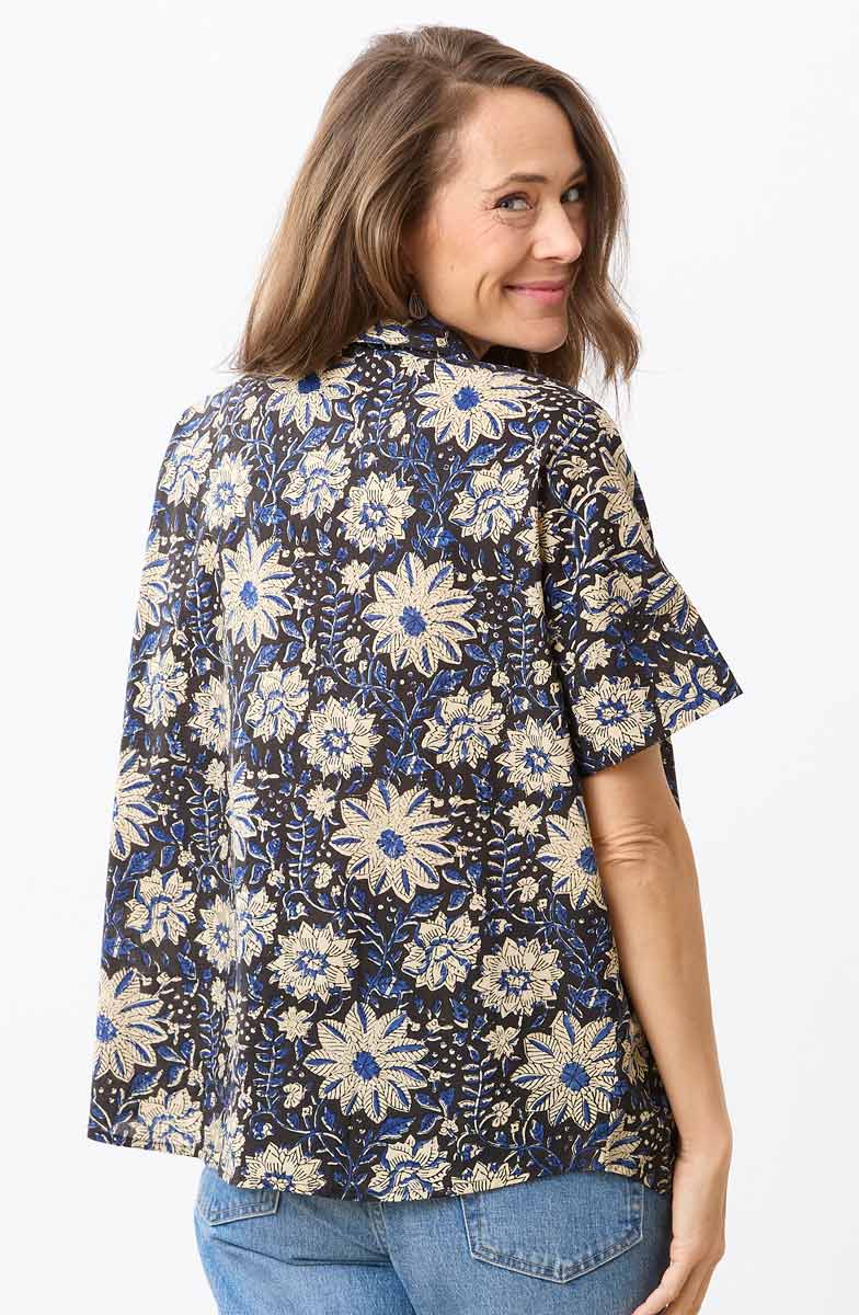 Chennai Camp Shirt - Black/Multi